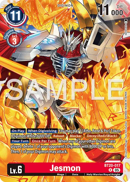Digimon TCG Card 'BT20-017_P1' 'Jesmon'