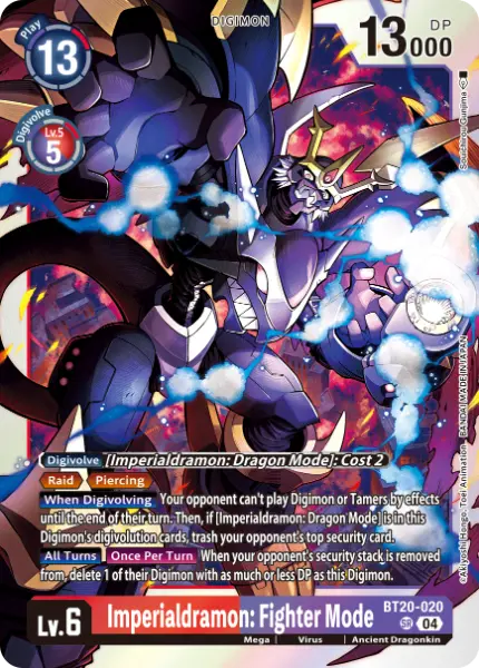 Deck Imperialdramon Virus - 1st with preview of card BT20-020