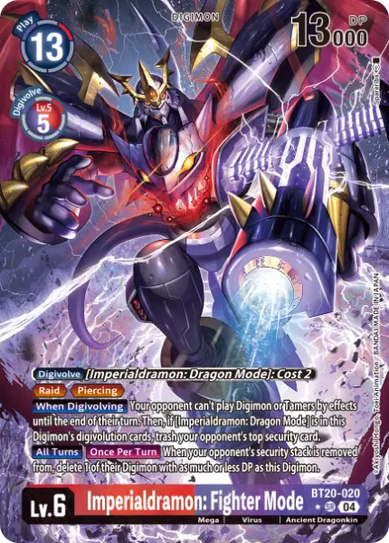 Digimon TCG Card 'BT20-020_P1' 'Imperialdramon: Fighter Mode'