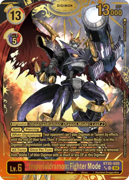Digimon TCG Card 'BT20-020_P2' 'Imperialdramon: Fighter Mode'