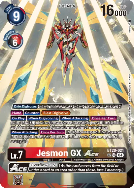 Digimon TCG Card 'BT20-021_P2' 'Jesmon GX'
