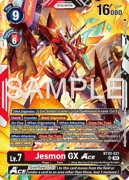 Digimon TCG Card 'BT20-021_P3' 'Jesmon GX'