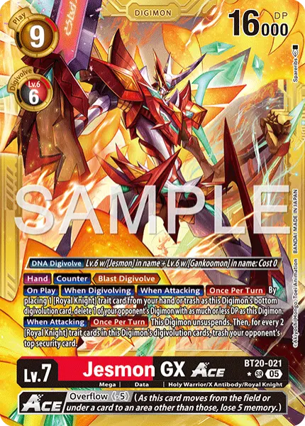 Digimon TCG Card 'BT20-021_P4' 'Jesmon GX'