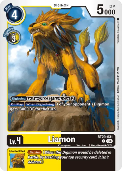 Digimon TCG Card 'BT20-031' 'Liamon'
