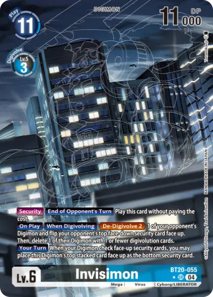 Digimon TCG Card 'BT20-055_P1' 'Invisimon'