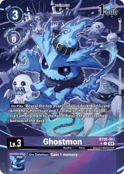 Digimon TCG Card 'BT20-063_P1' 'Ghostmon'