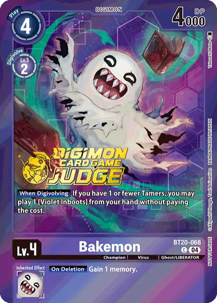 Digimon TCG Card 'BT20-068_P1' 'Bakemon'