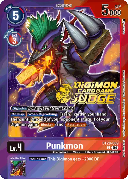 Digimon TCG Card 'BT20-069_P1' 'Punkmon'