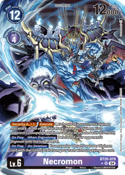 Digimon TCG Card 'BT20-079_P1' 'Necromon'