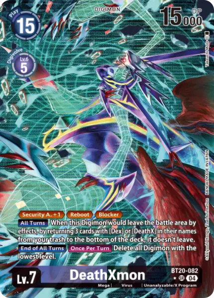 Digimon TCG Card 'BT20-082_P1' 'DeathXmon'