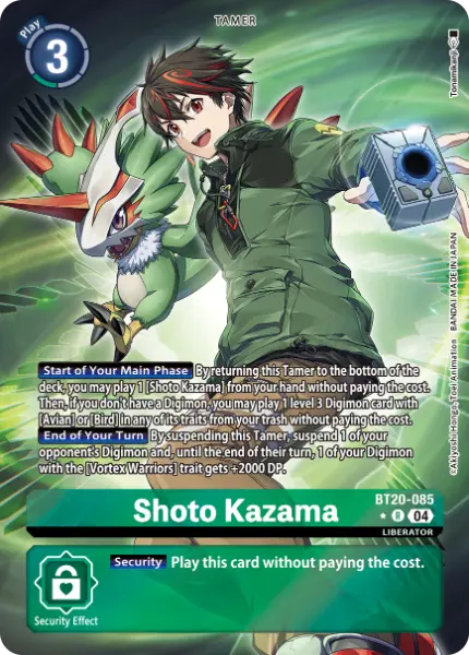 Digimon TCG Card 'BT20-085_P1' 'Shoto Kazama'