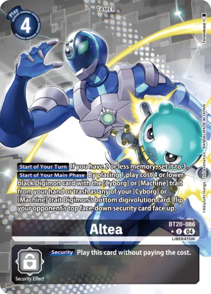 Digimon TCG Card 'BT20-086_P1' 'Altea'