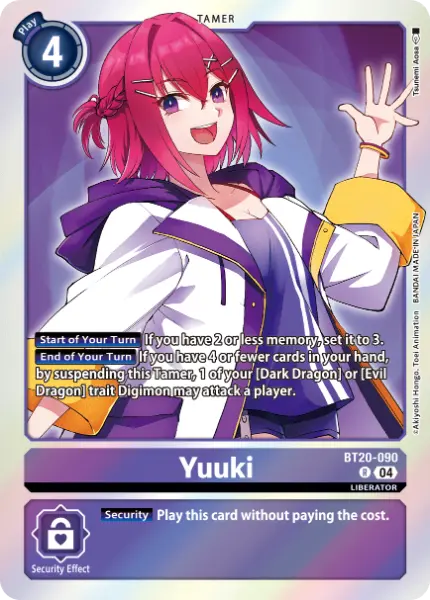 Digimon TCG Card 'BT20-090' 'Yuuki'