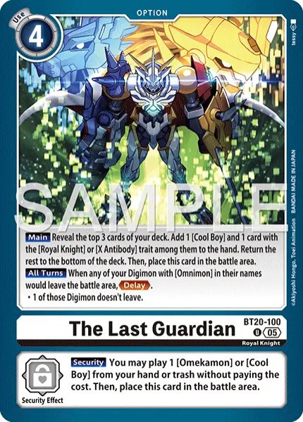 Digimon TCG Card 'BT20-100_P1' 'The Last Guardian'