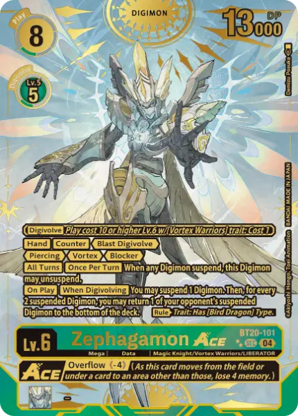 Digimon TCG Card 'BT20-101_P2' 'Zephagamon'