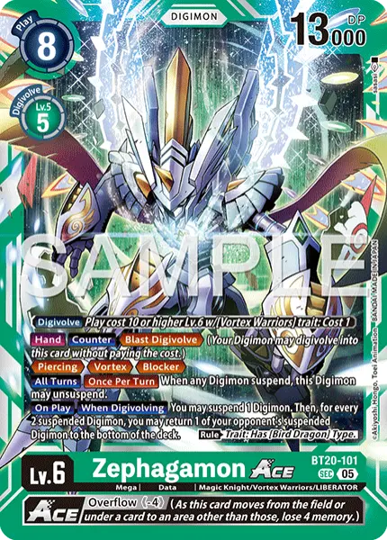 Digimon TCG Card 'BT20-101_P3' 'Zephagamon'