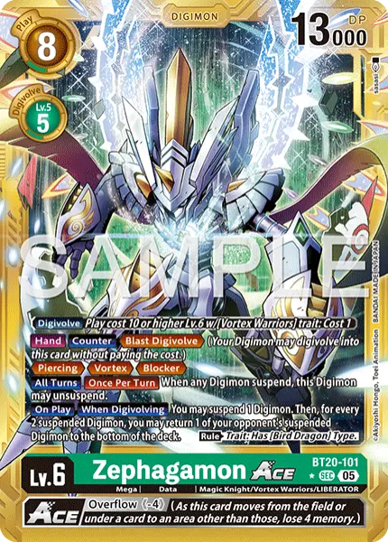 Digimon TCG Card 'BT20-101_P4' 'Zephagamon'
