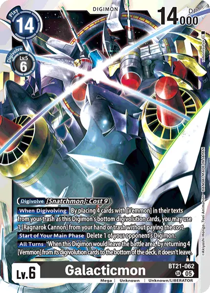 Deck Galacticmon - 1st with preview of card BT21-062