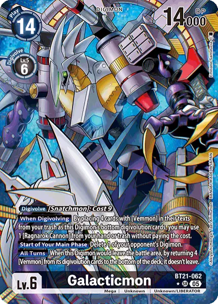 Digimon TCG Card 'BT21-062_P1' 'Galacticmon'