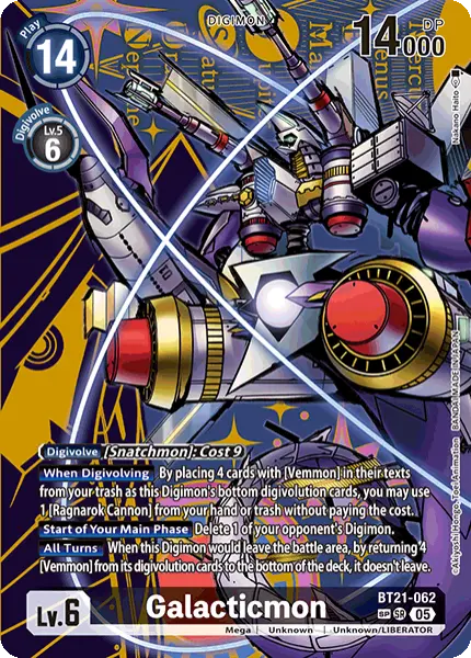 Digimon TCG Card 'BT21-062_P2' 'Galacticmon'