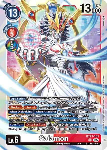 Deck Gaiamon - 11th with preview of card BT21-101