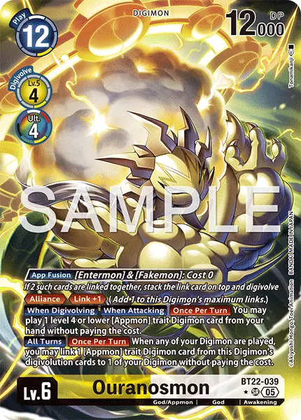 Digimon TCG Card 'BT22-039_P1' 'Ouranosmon'