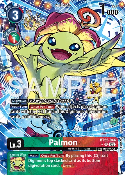 Digimon TCG Card 'BT22-044_P1' 'Palmon'