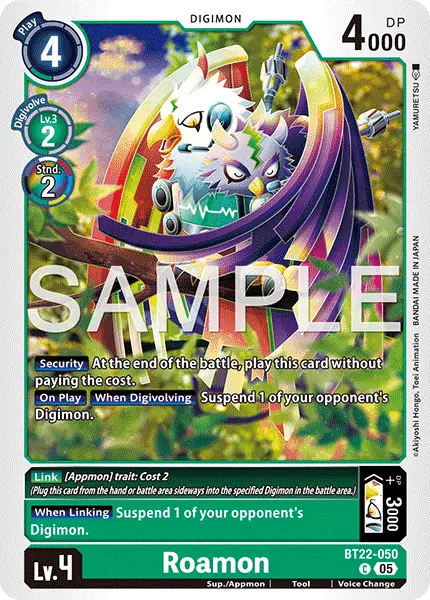 Digimon TCG Card 'BT22-050' 'Roamon'