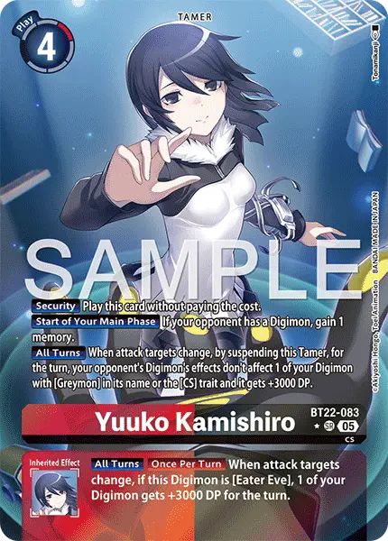 Digimon TCG Card 'BT22-083_P1' 'Yuuko Kamishiro'
