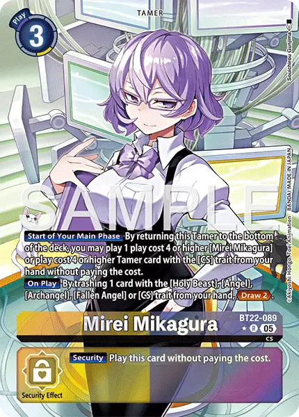 Digimon TCG Card 'BT22-089_P1' 'Mirei Mikagura'