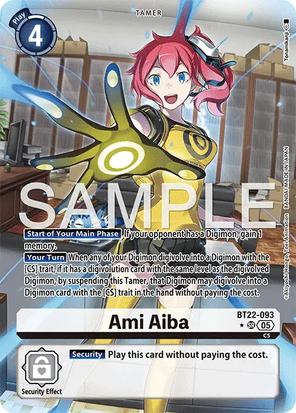 Digimon TCG Card 'BT22-093_P1' 'Ami Aiba'