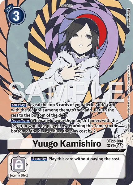 Digimon TCG Card 'BT22-094_P2' 'Yuugo Kanishiro'
