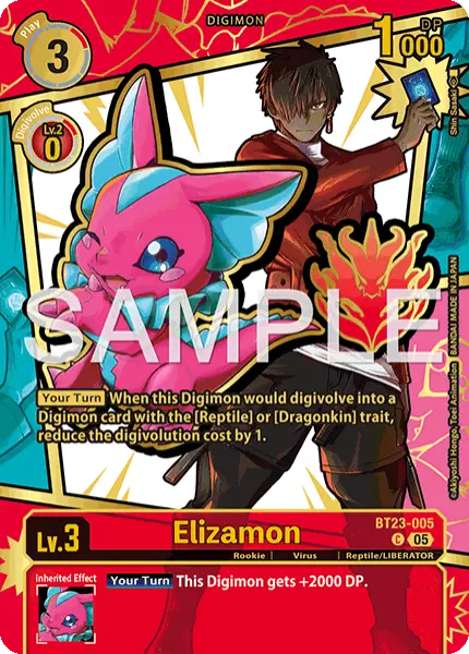 Digimon TCG Card 'BT23-005_P1' 'Elizamon'