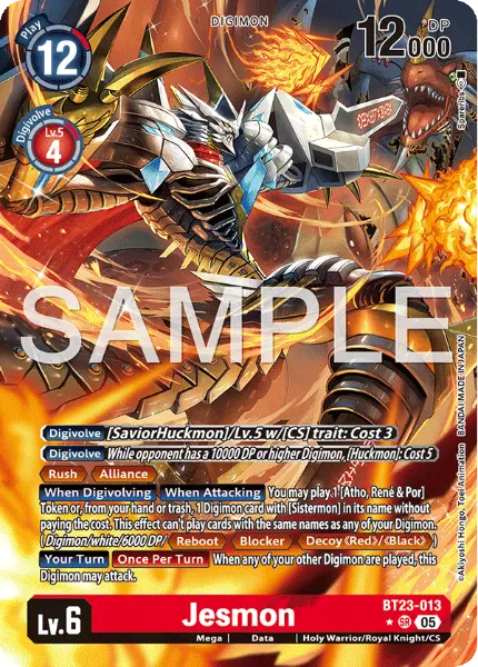 Digimon TCG Card 'BT23-013_P1' 'Jesmon'