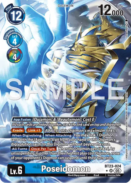 Digimon TCG Card 'BT23-024_P1' 'Poseidomon'