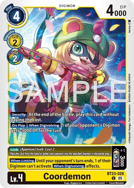 Digimon TCG Card 'BT23-028' 'Coordemon'