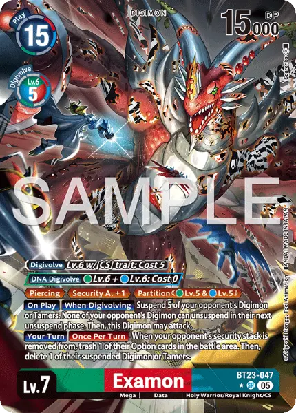 Digimon TCG Card 'BT23-047_P1' 'Examon'