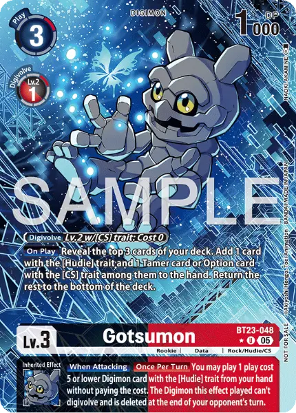 Digimon TCG Card 'BT23-048_P1' 'Gotsumon'