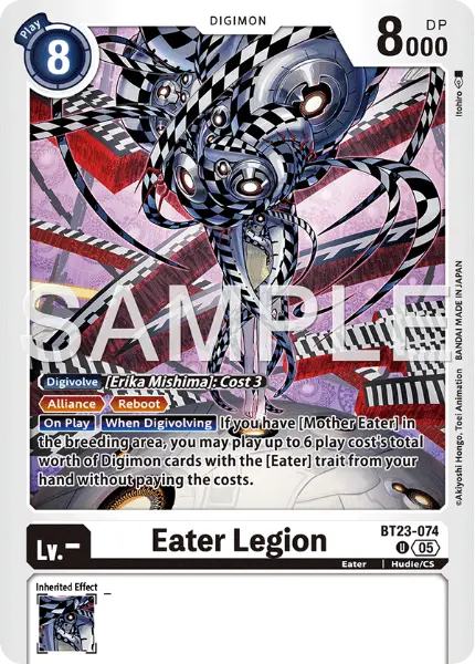 Digimon TCG Card 'BT23-074' 'Eater Legion'