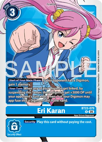 Digimon TCG Card 'BT23-079' 'Eri Karan'