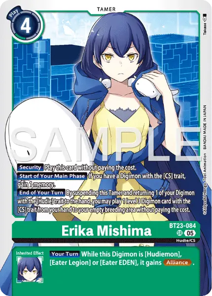 Digimon TCG Card 'BT23-084' 'Erika Mishima'