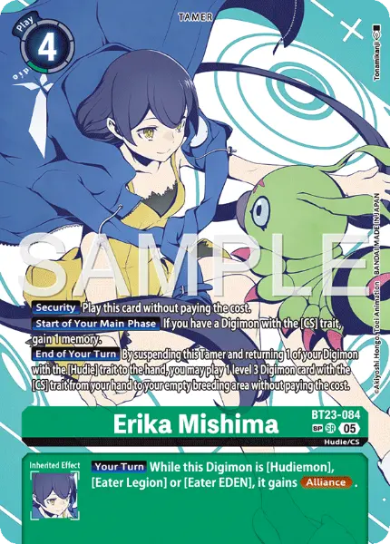 Digimon TCG Card 'BT23-084_P2' 'Erika Mishima'