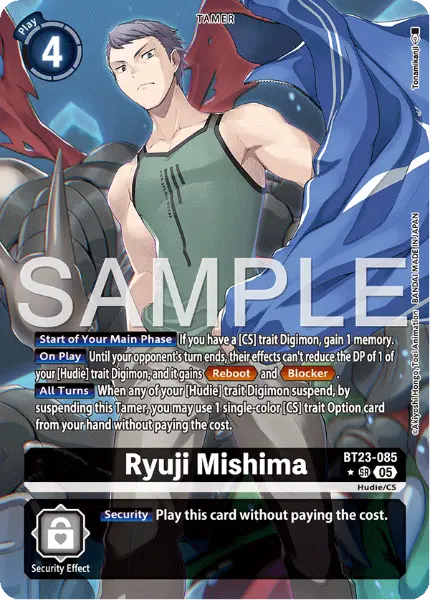 Digimon TCG Card 'BT23-085_P1' 'Ryuji Mishima'