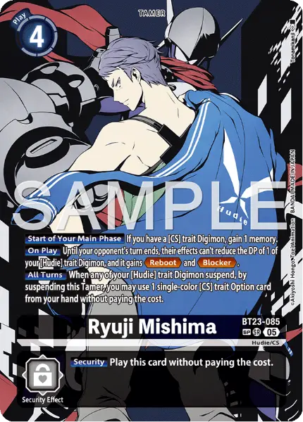 Digimon TCG Card 'BT23-085_P2' 'Ryuji Mishima'