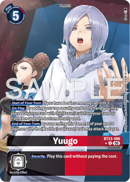 Digimon TCG Card 'BT23-086_P1' 'Yuugo'