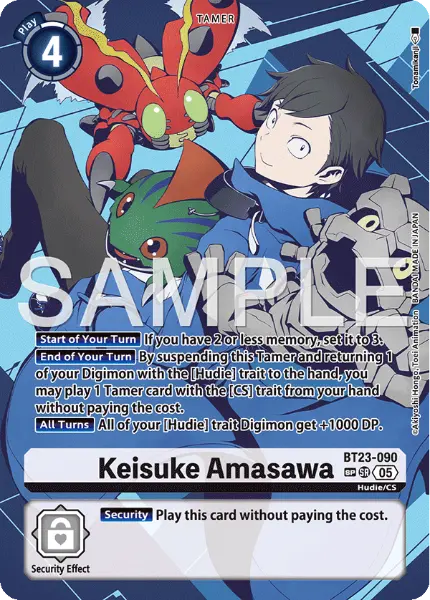 Digimon TCG Card 'BT23-090_P2-1' 'Keisuke Amasawa'