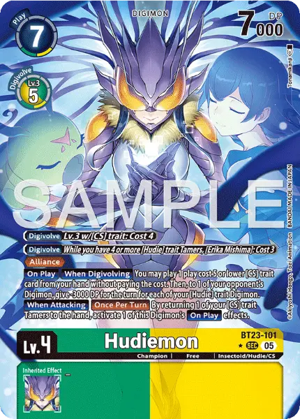 Digimon TCG Card 'BT23-101_P1' 'Hudiemon'