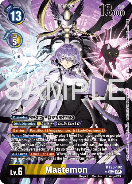 Digimon TCG Card 'BT23-102_P1' 'Mastemon'