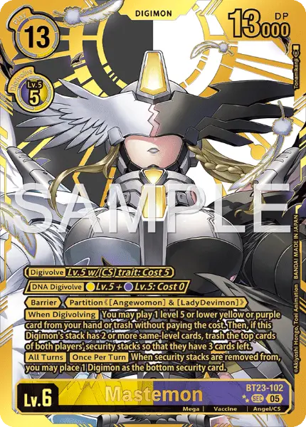 Digimon TCG Card 'BT23-102_P2' 'Mastemon'