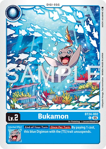 Digimon TCG Card 'BT24-002' 'Bukamon'
